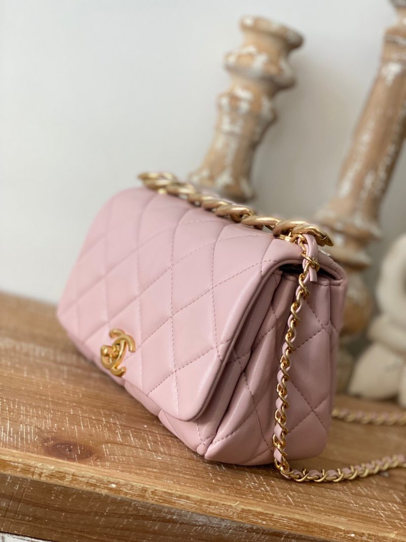 CHL Classic Diamond Flap Bag Light PiNike For Women, Women’s Bags 9.1in/23cm - Image 3
