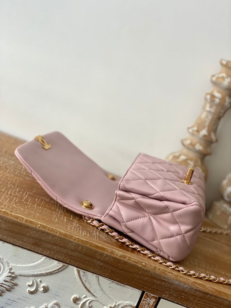 CHL Classic Diamond Flap Bag Light PiNike For Women, Women’s Bags 9.1in/23cm - Image 2