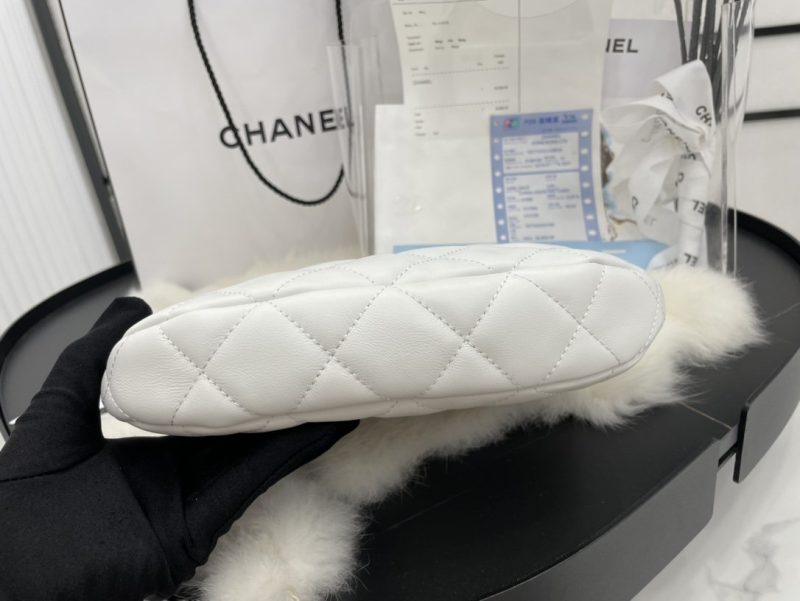 CHLHobo Handbag White For Women, Women’s Bags 9.4in/24cm - Image 7