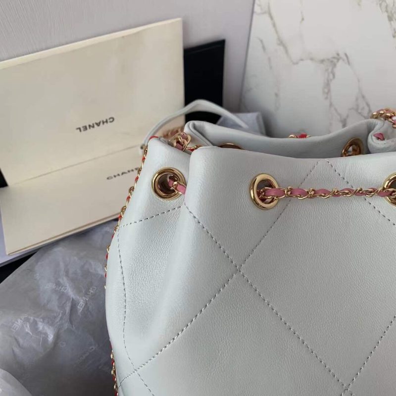 CHL 21 Handbag White For Women, Women’s Bags 8.6in/22cm - Image 5
