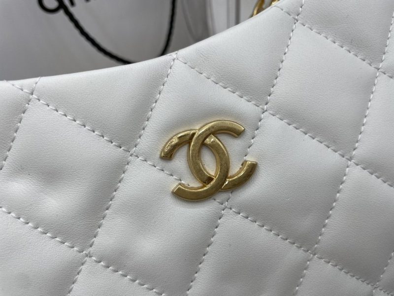 CHLHobo Handbag White For Women, Women’s Bags 9.4in/24cm - Image 4