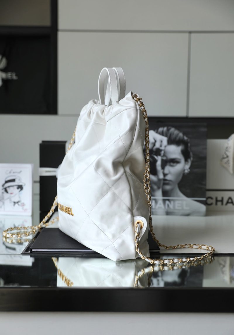 CHLLarge CHL22 Backpack White For Women, Women’s Bags 19.9in/51cm AS3313 B08037 10601 - Image 5