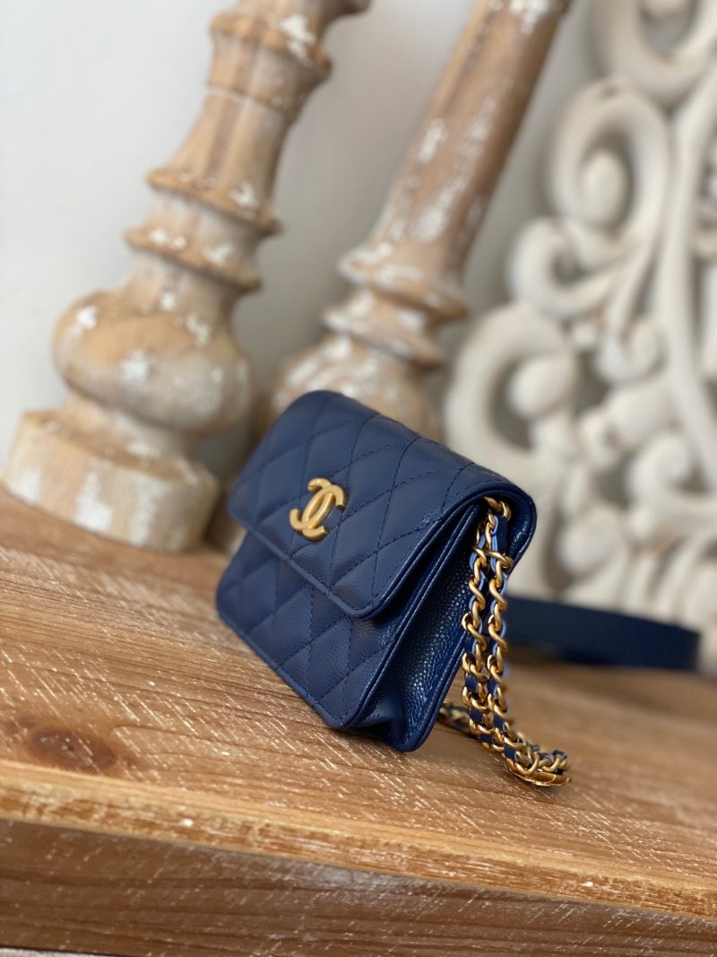 CHL Clutch With Chain Blue For Women, Women’s Bags 4.8in/12.3cm - Image 9