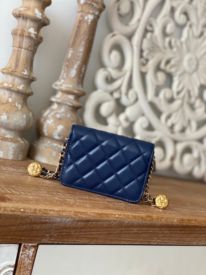 CHL Clutch With Chain Blue For Women, Women’s Bags 4.8in/12.3cm - Image 5