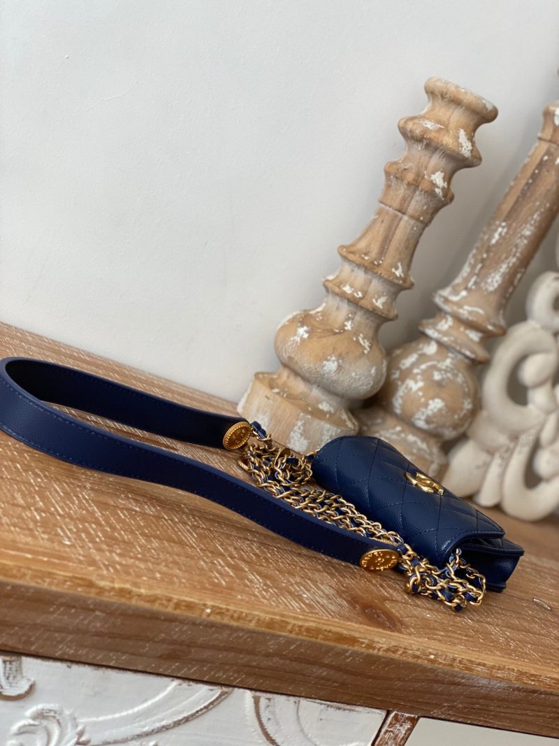 CHL Clutch With Chain Blue For Women, Women’s Bags 4.8in/12.3cm - Image 2