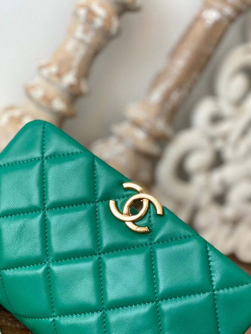 CHL Classic Diamond Flap Bag Green For Women, Women’s Bags 9.1in/23cm - Image 2