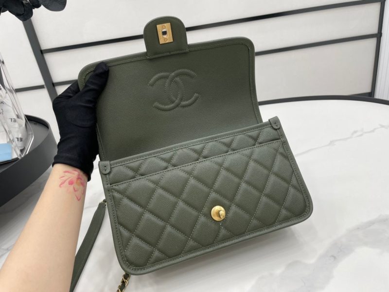 CHL AS3653 22K Bag Dark Green For Women, Women’s Bags 9.8in/25cm - Image 7