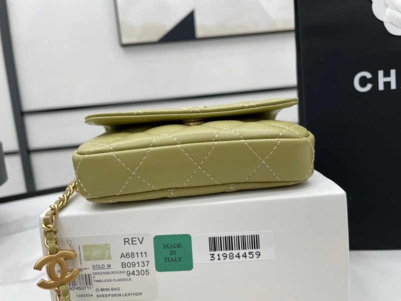 CHL Classic Distressed Green For Women, Women’s Bags 4.7in/12cm - Image 7