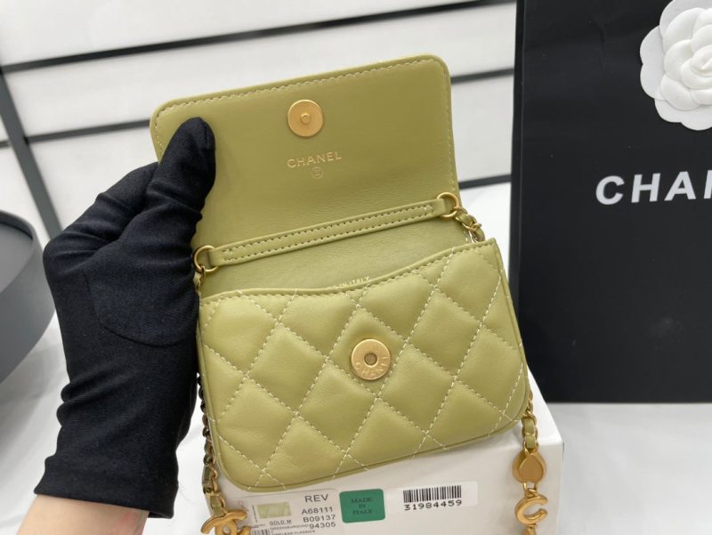 CHL Classic Distressed Green For Women, Women’s Bags 4.7in/12cm - Image 5