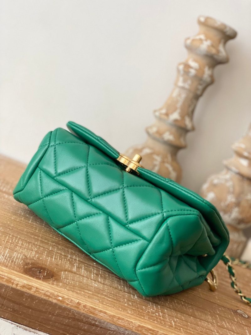 CHL Classic Diamond Flap Bag Green For Women, Women’s Bags 9.1in/23cm - Image 3