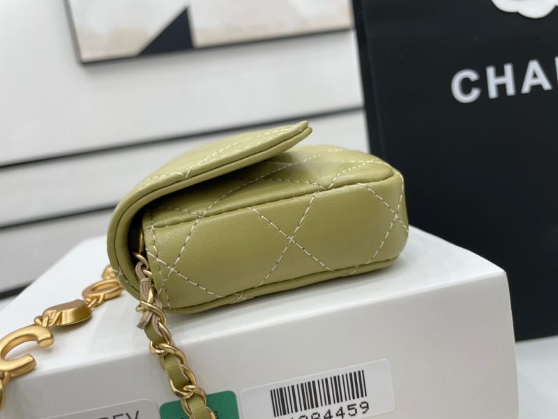 CHL Classic Distressed Green For Women, Women’s Bags 4.7in/12cm - Image 3